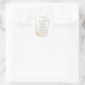 Sticker Rond Excuse/Pardon Floral (Sac)
