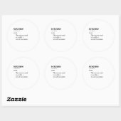 STICKER ROND EXCUSEZ-MOI (Feuille)