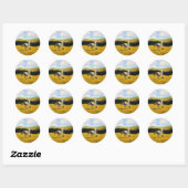 Sticker Rond Exécuter gratuitement (Feuille)