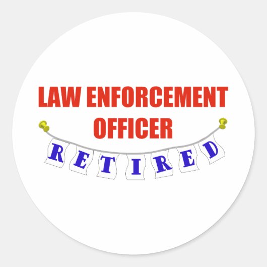 STICKER ROND EXÉCUTION DE LA LOI RETRAITÉE (Devant)