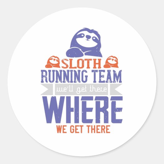 Sticker Rond Exécution - Équipe d'exécution de Sloth (Devant)