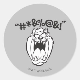Sticker Rond Exemplaires de crie TAZ™