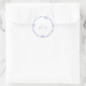 Sticker Rond Exemple de douche de mariage florale violette (Sac)