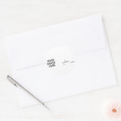 Sticker Rond Exemple suivant sur Twitter Ajouter image et texte (Enveloppe)