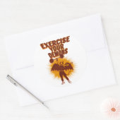 Sticker Rond Exercez vos démons (Enveloppe)