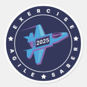 Sticker Rond Exercice Agile Saber 6 Compteur feuille (Devant)