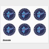 Sticker Rond Exercice Agile Saber 6 Compteur feuille (Feuille)