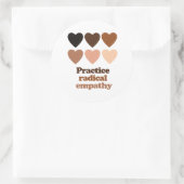 Sticker Rond Exercice d'empathie radicale (Sac)