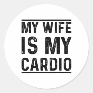 Sticker Rond Exercice Fitness Fitness Exercice Ma Femme Est Mon