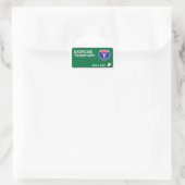Sticker Rond Exercice Suivant Quitter (Sac)