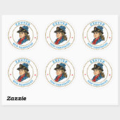 Sticker Rond Exeter New Hampshire Colonial (Feuille)
