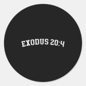Sticker Rond Exodus 20_4  (Devant)