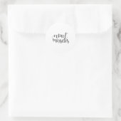 Sticker Rond Expect miracles (Sac)