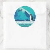 Sticker Rond Expédition Antarctique Starkweather-Moore (Sac)