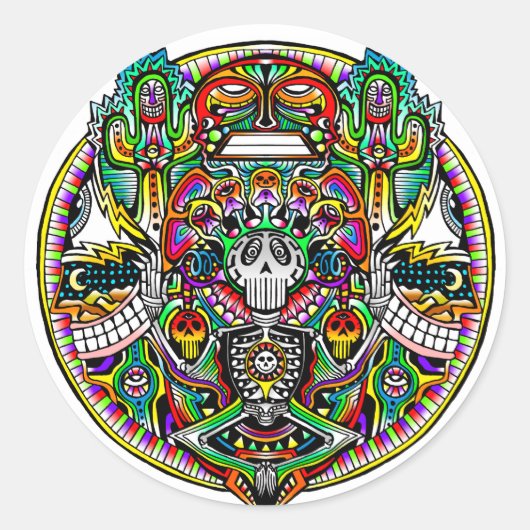 Sticker Rond Expérience sonore (Devant)