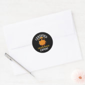 Sticker Rond Expert certifié en nugget de poulet (Enveloppe)