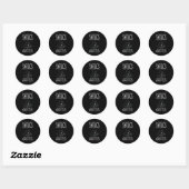 Sticker Rond Expert En Cybersécurité Pour Hacker Et Cyber W (Feuille)