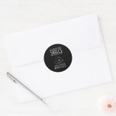 Sticker Rond Expert En Cybersécurité Pour Hacker Et Cyber W (Enveloppe)