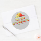 Sticker Rond Expert pétrolier, foreur de plate-forme (Enveloppe)