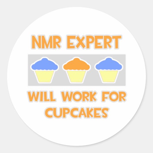Sticker Rond Expert RMN ... Fonctionnera Pour Les Cupcakes (Devant)