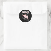 Sticker Rond Explication Axolotl Anatomie D'Un Axolotl (Sac)