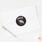 Sticker Rond Explication Axolotl Anatomie D'Un Axolotl (Enveloppe)