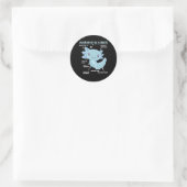 Sticker Rond Explication Axolotl Anatomie D'Un Axolotl (Sac)