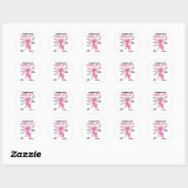 Sticker Rond Explication Axolotl Anatomie D'Un Axolotl (Feuille)