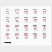 Sticker Rond Explication Axolotl Anatomie D'Un Axolotl (Feuille)