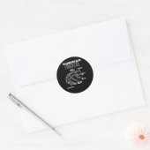 Sticker Rond Explication Axolotl Anatomie D'Un Axolotl (Enveloppe)