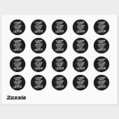 Sticker Rond Explication Sur Le Processus Créatif (Feuille)