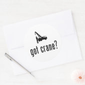 Sticker Rond Exploitant de grue (Enveloppe)