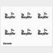 Sticker Rond Exploitant de grue (Feuille)