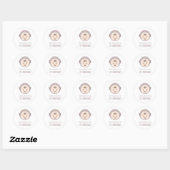 Sticker Rond Explorateur d'espace (Feuille)