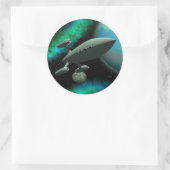 Sticker Rond Explorateur Starship (Round) (Sac)