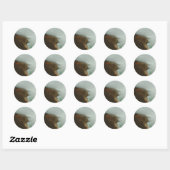 Sticker Rond Exploration de Big Sur (Feuille)