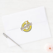 Sticker Rond explorer la Colombie merveilleusement (Enveloppe)