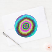 Sticker Rond Explosion de Tie Dye (Enveloppe)
