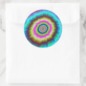 Sticker Rond Explosion de Tie Dye (Sac)