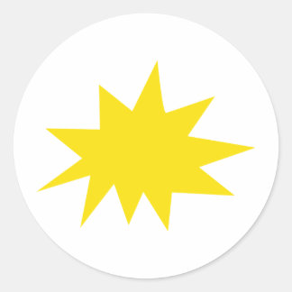 Sticker Rond explosion nouveau signe