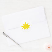 Sticker Rond explosion nouveau signe (Enveloppe)