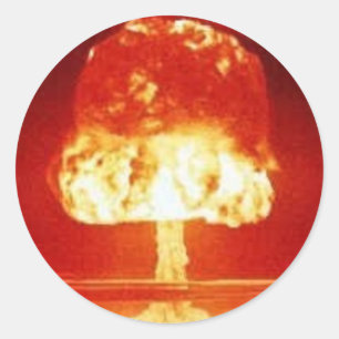 Sticker Rond explosion nucléaire