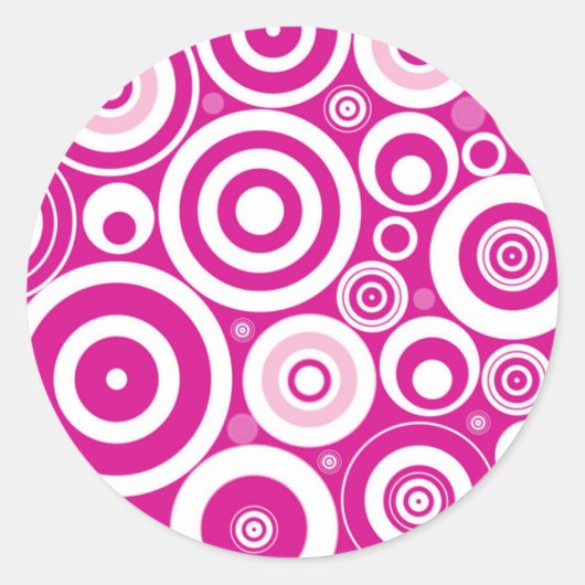 Sticker Rond Explosion rétro (Devant)