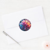 Sticker Rond Explosions chaotiques (Enveloppe)