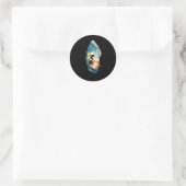 Sticker Rond Exposition Multiple Surf Planche de Surf Surf Plan (Sac)