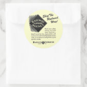 Sticker Rond Express ferroviaire - Navire Chemin de fer (Sac)