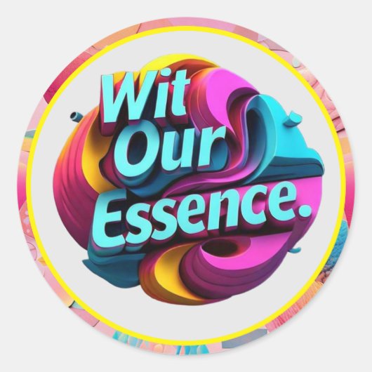 Sticker Rond "Expression dynamique" (Devant)