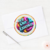Sticker Rond "Expression dynamique" (Enveloppe)