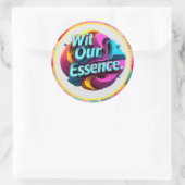 Sticker Rond "Expression dynamique" (Sac)