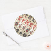 Sticker Rond Expression orientale (Enveloppe)